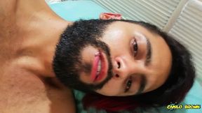 jerking off my big cock and rubbing my ass till i cum - camilo brown