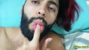 jerking off my big cock and rubbing my ass till i cum - camilo brown