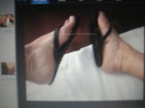 Male Jacking off with High Heels on