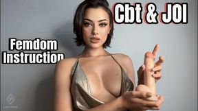 CBT and JOI Femdom Instructions POV | Lady Perse