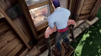 Elf Thieve Stuck on a Window Whorecraft TOA