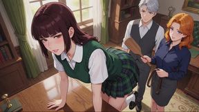 Spanking Stories #21: Mahogany Bangs and the Long Afternoon of Paddles