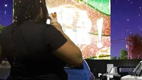 Movie Night for Giantess and her Tiny Boyfriend  4K smaller