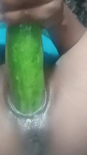 Epic moment from &quot;Khira masturbating Desi girl masturbating with cucumber&quot;