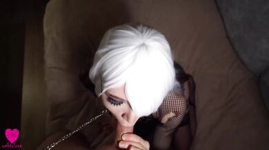 Cum or treat: Scary hottie with gray hair was fucked and filled with cum in her pussy on Halloween