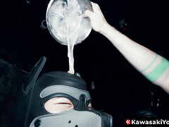 KawasakiYoshi.com - Masked subs and doms aFFo and Axel -Censored- enjoy a fist fucking session with Yoshi Kawasaki