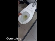 Jerking my Cock in Mall Bathroom, I Almost Cum There | Bran Ferro