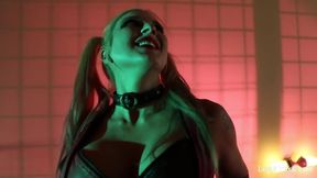 Busty Leya Falcon cosplays for the camera
