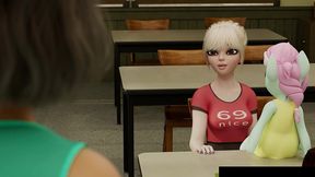 dollie date nite - (amy s big wish 4.3) - a futanari fucks her uh imaginary friend? then gets ass fucked too!