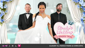 TGIRLS XXX - Cloudy Vi Gets Threesome On Wedding Day