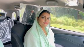 Step aunty was and talking to me in the car.