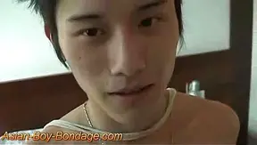 Bound Broken: Cute Asian twink 18+ Overwhelmed by Rough BDSM Blowbang