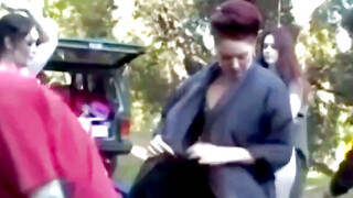 PussyCatsLatex.com - Behind-the-scenes latex tryst with redhead smokeshow
