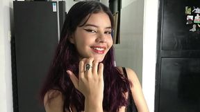 The curvy cutie shares my bed