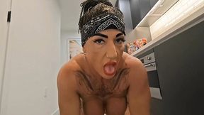 Deepthroat and Golden Shower on My Face and Mouth