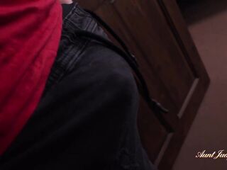 AuntJudysXXX - Breasty big beautiful woman Stepmom JJ Jewel Gets Caught Masturbating by Her Stepson