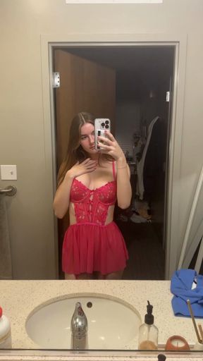 pretty pink lingerie