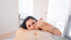 POV titty fucking and anal action with a hot pro model