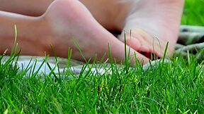 Cute Chubby Hispanic Girl Displaying Her Candid Feet In Public