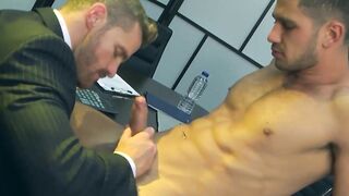 Office hunk Dato Foland hammered by stud Landon Conrad