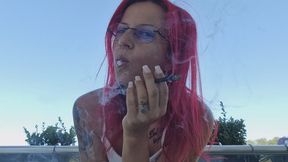 MORNING NICOTINE CRAVING – HARDCORE ADDICTED SMOKER NEEDS HER CIGARETTES
