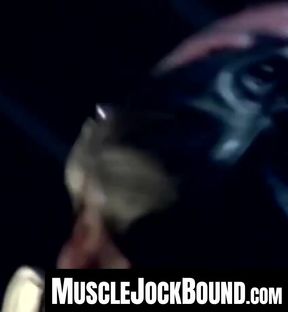 Wild wrestler's domination and submission during a rough and intense BDSM session