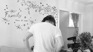 British Jasmine Lau filmes sucking cock by redhead