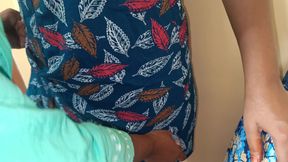 Green Colour Chudi College Student