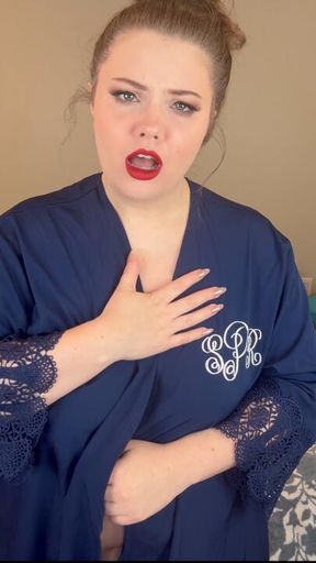 Femdom Stepmom Catches Stepson Jerking Off