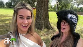 slutty influencers suck cock to get out of scary situation! - full video