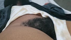 Hairy Star Shows off Her Natural Pussy in a Bold and Intimate Sensual Presence