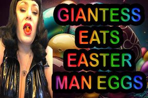 GIANTESS EATS EASTER MAN EGGS