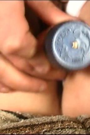 Sexy Masked Amateur MILF with Big Tits Masturbates Her Pussy with Dildo