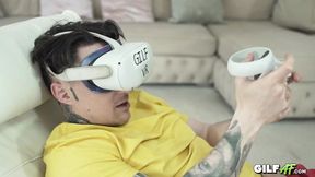 GILF VR Game with Redhead Granny Foxy Tiger