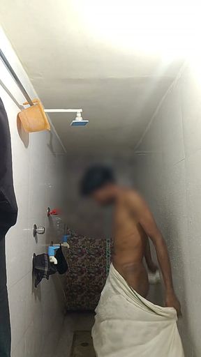 Video of Nagin Bathing in the Bathroom