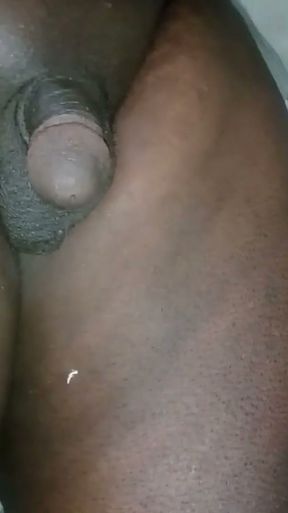 Black Chubby Shemaile Put a Cucumber in Her Ass   Clip 1