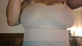 Lotioning My Giant Tits