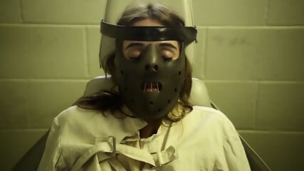 Restrained Girl In Prison Psych Ward
