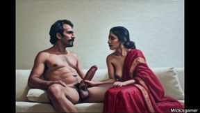 Desi village hot maid fucked by her boss, desi sexy girl full night fucking hard