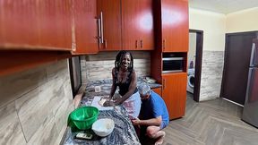 knead me like that: baking gets a little distracting