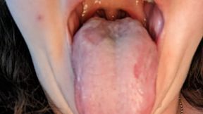 Showing you my uvula while burping