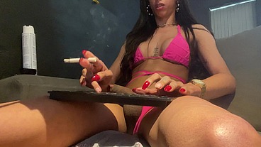 Batendo uma na cam