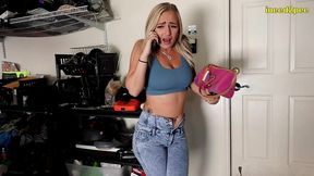 elana bunnz wetting tight jeans first time