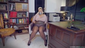 Beth Tied up and Gagged Tape Bondage and in BDSM Completely Weak