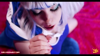 Gura cosplayer fucks after photoshot - MollyRedWolf