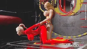 Futanari Beauties Take Control in Steamy Latex-Fueled Factory Encounter