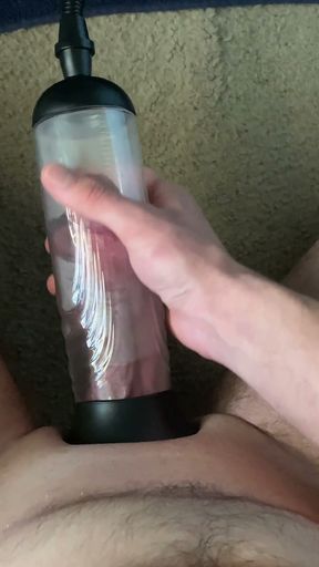 Playing with My New Penis Pump