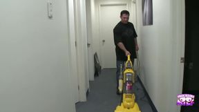 The Cleaning Guy Caught the Cute Babe Masturbating and She Lured Him Into Wild Sex