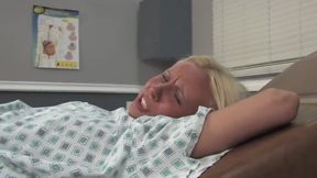 The gynecologist has a weird way of working