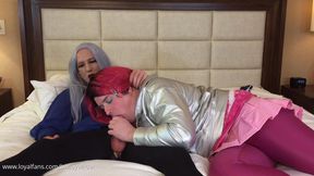 Hot Crossdressing Goddess Gets Blowjob from Trans Kelsey Masters - Compilation 2